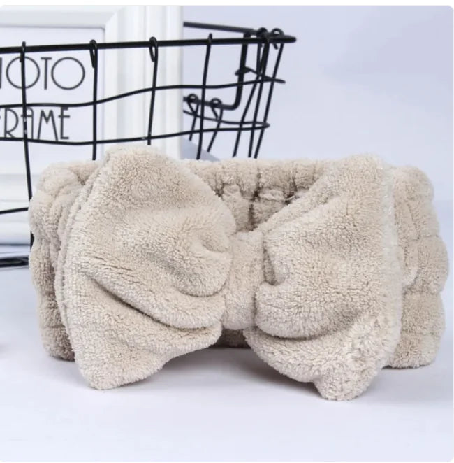 Cozy Coral Fleece Headband WEM Support (www.WEM.support)