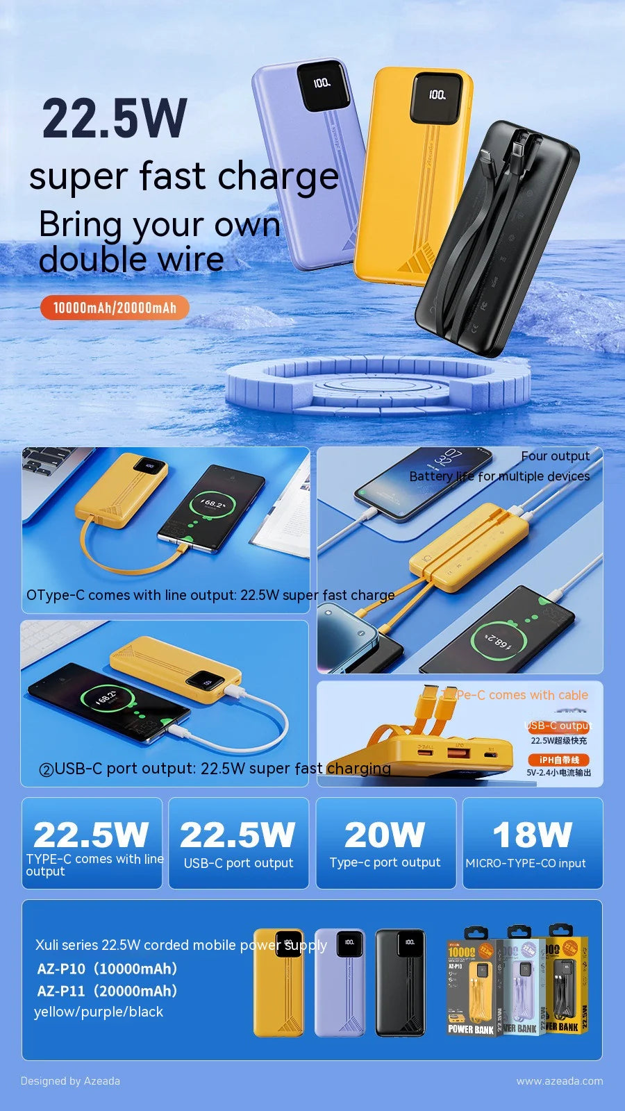 Fast Charge Compact Portable Power Source WEM Support (www.WEM.support)