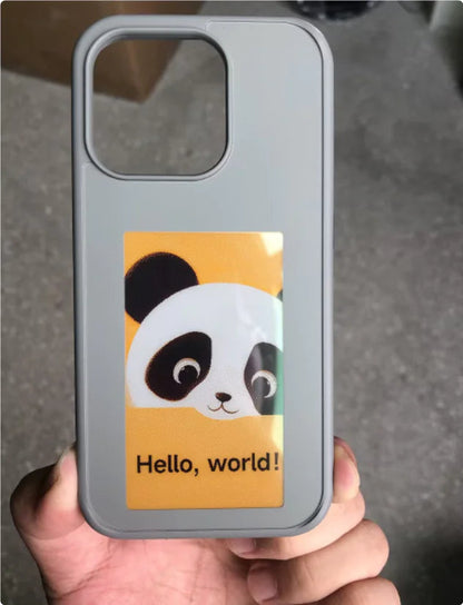 Customizable E INK iPhone Case WEM Support (www.WEM.support)