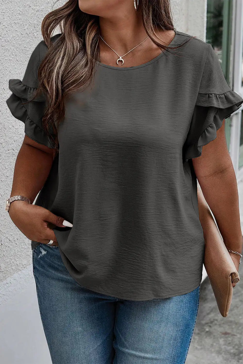 Plus Size Samantha Top- WEM Support (www.WEM.support)