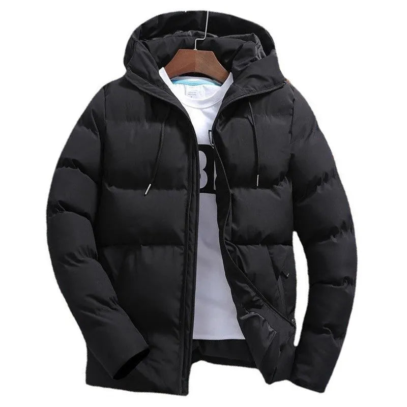 Men's Pure Cotton Hooded Padded Jacket WEM Support (www.WEM.support)