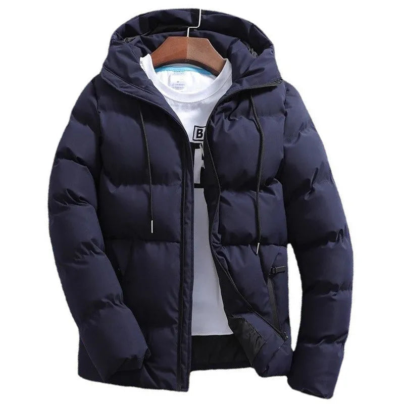 Men's Pure Cotton Hooded Padded Jacket WEM Support (www.WEM.support)