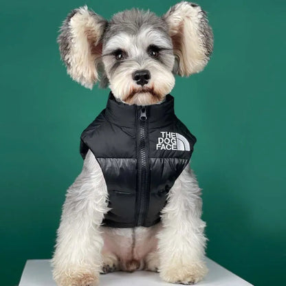 Puppy Warm Black Down Vest Jacket WEM Support (www.WEM.support)