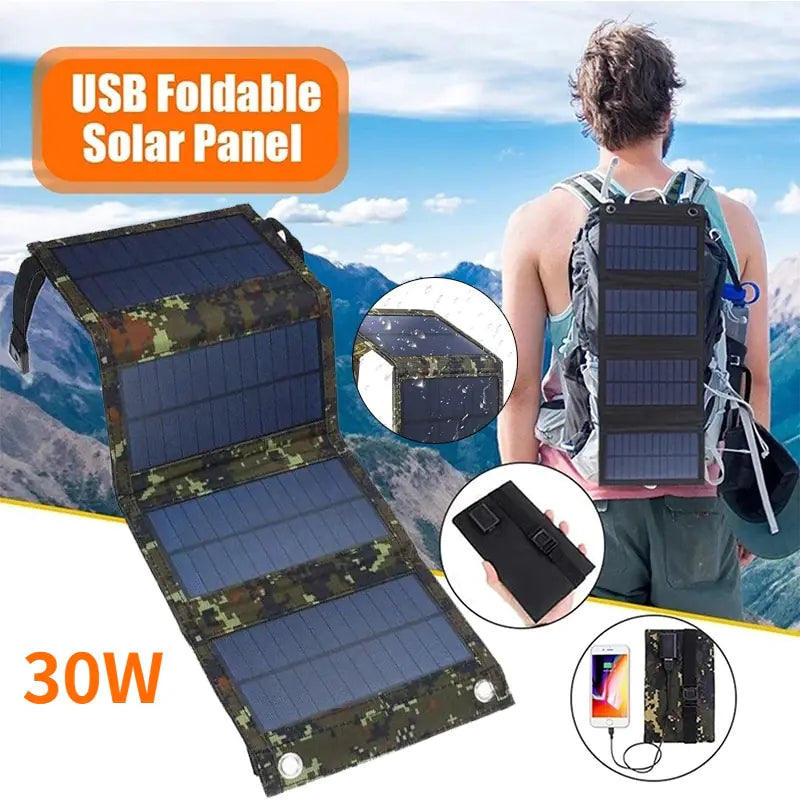 Foldable Solar Panel Charger WEM Support (www.WEM.support)