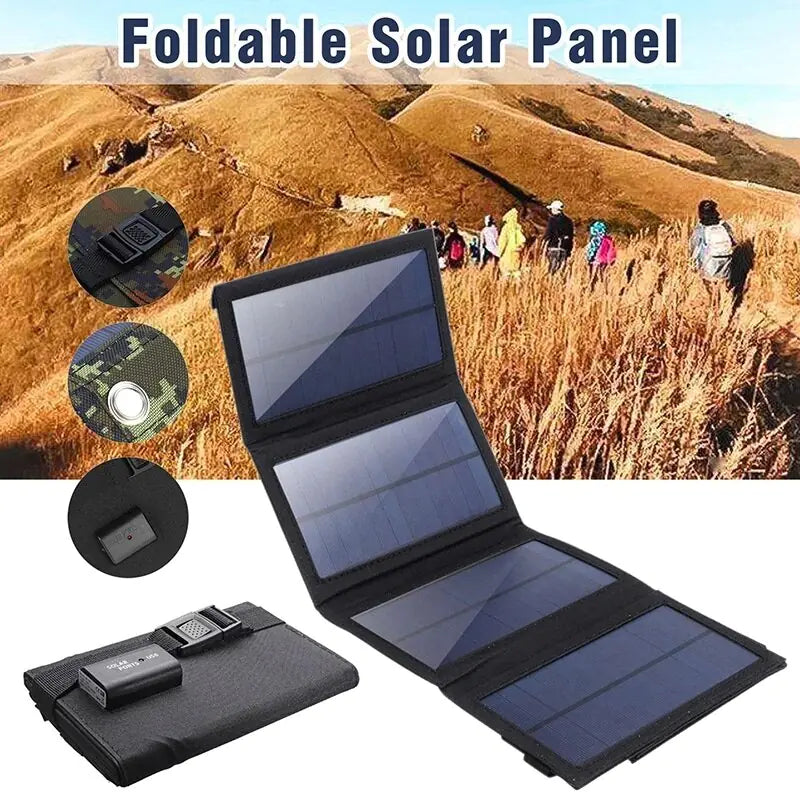 Foldable Solar Panel Charger WEM Support (www.WEM.support)