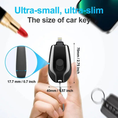 Portable Keychain Charger WEM Support (www.WEM.support)