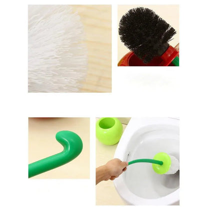 Cherry Shape Plastic Toilet Brush Set WEM Support (www.WEM.support)
