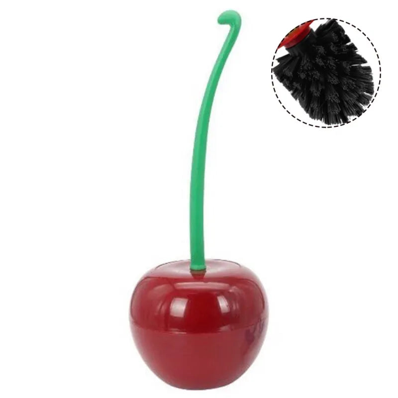 Cherry Shape Plastic Toilet Brush Set WEM Support (www.WEM.support)