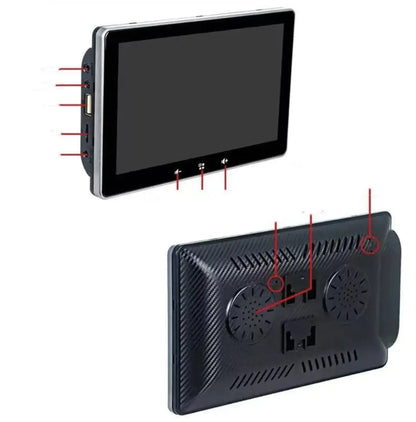Car 7-inch Wireless Display Supports Local Playback HD Screen WEM Support (www.WEM.support)