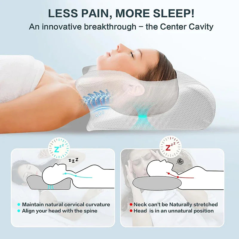 Ergonomic Contour Neck Pillow WEM Support (www.WEM.support)