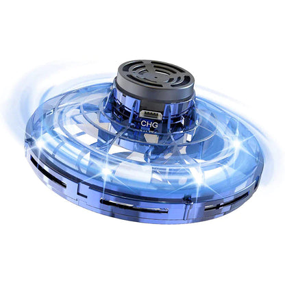 Flying Fidget Spinner Drone Ball UFO Stress Focus Hand Fun Toy LED Kids & Adults WEM Support (www.WEM.support)