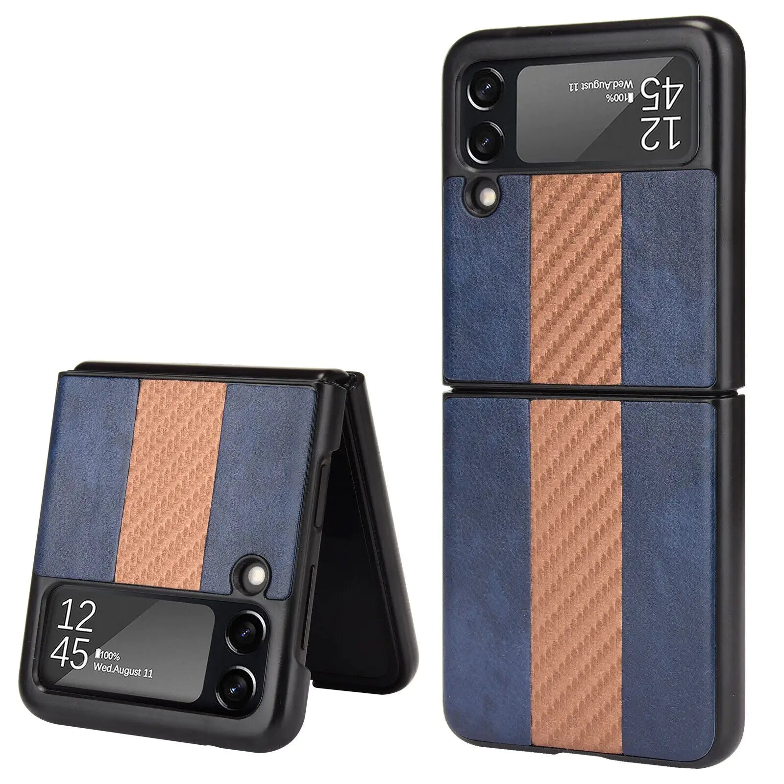 For Samsung Galaxy Z Flip 3 5G Slim Folding Leather Shockproof Phone Case Cover WEM Support (www.WEM.support)