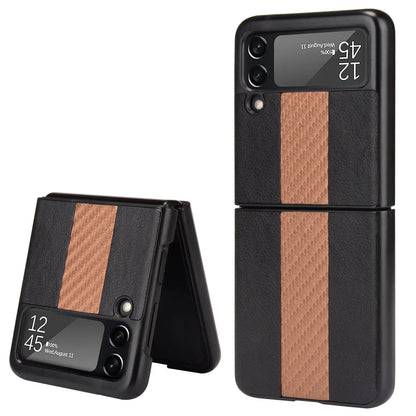 For Samsung Galaxy Z Flip 3 5G Slim Folding Leather Shockproof Phone Case Cover WEM Support (www.WEM.support)