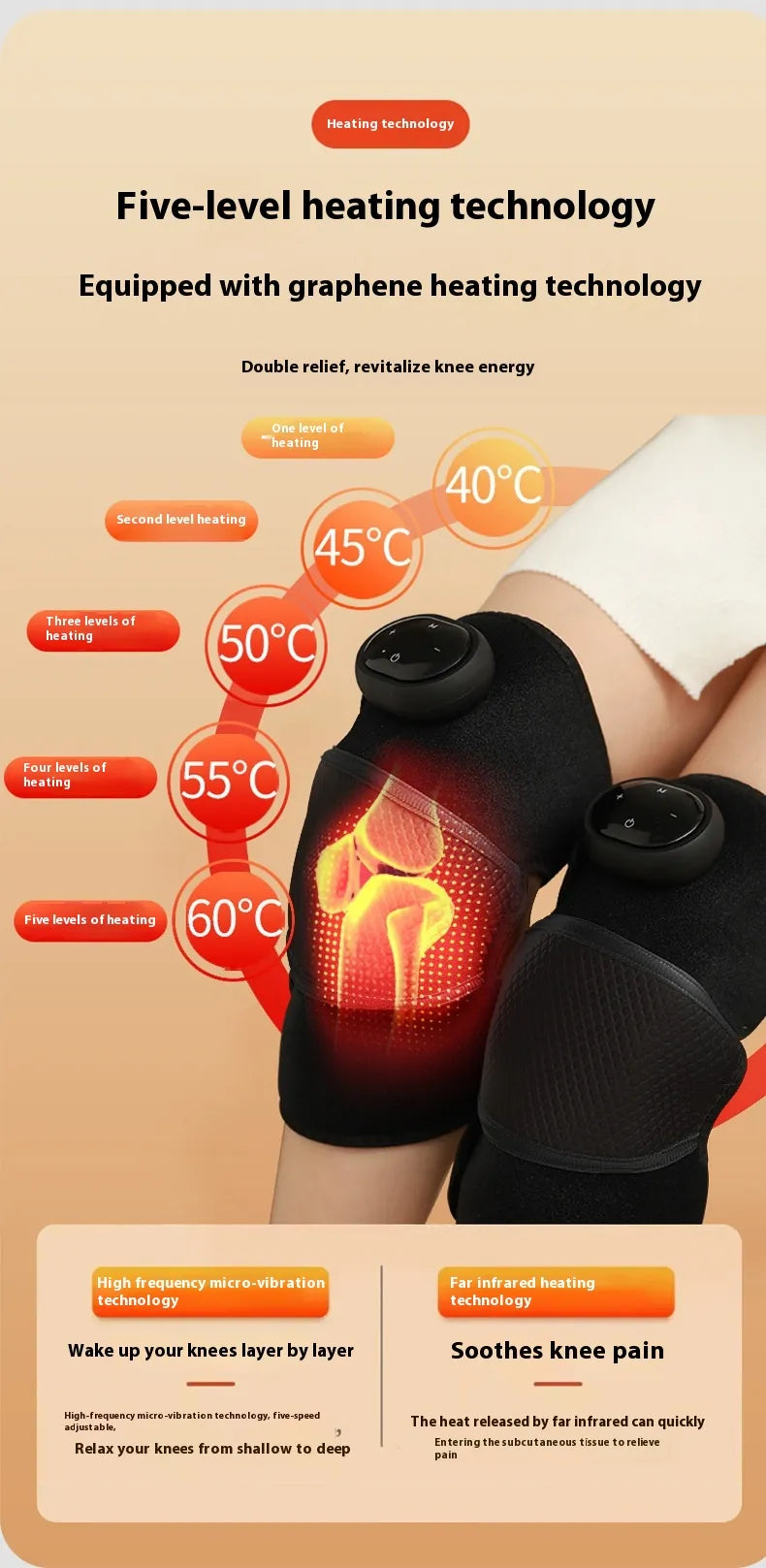 Electric Heated Knee Massager WEM Support (www.WEM.support)
