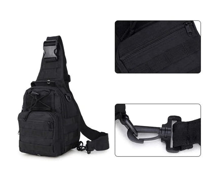 Mens Backpack Tactical Sling Shoulder Bag Molle Travel Chest Pack Outdoor Hiking WEM Support (www.WEM.support)
