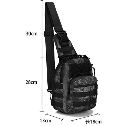Mens Backpack Tactical Sling Shoulder Bag Molle Travel Chest Pack Outdoor Hiking WEM Support (www.WEM.support)