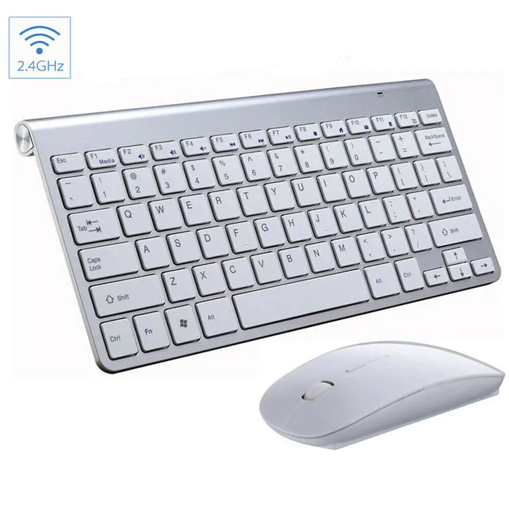 Mini Wireless Keyboard And Mouse Set Waterproof 2.4G For Mac Apple PC Computer WEM Support (www.WEM.support)