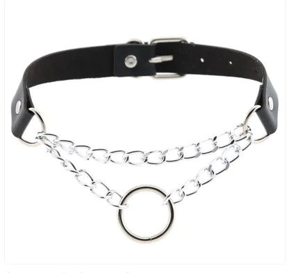 Personalized Punk Leather Collar Necklace Simple And Fashionable WEM Support (www.WEM.support)