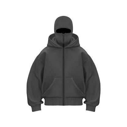 Double Hood Fleece-Lined Sweater WEM Support (www.WEM.support)