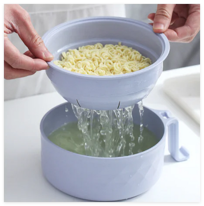 Ramen Bowl Draining Cup WEM Support (www.WEM.support)