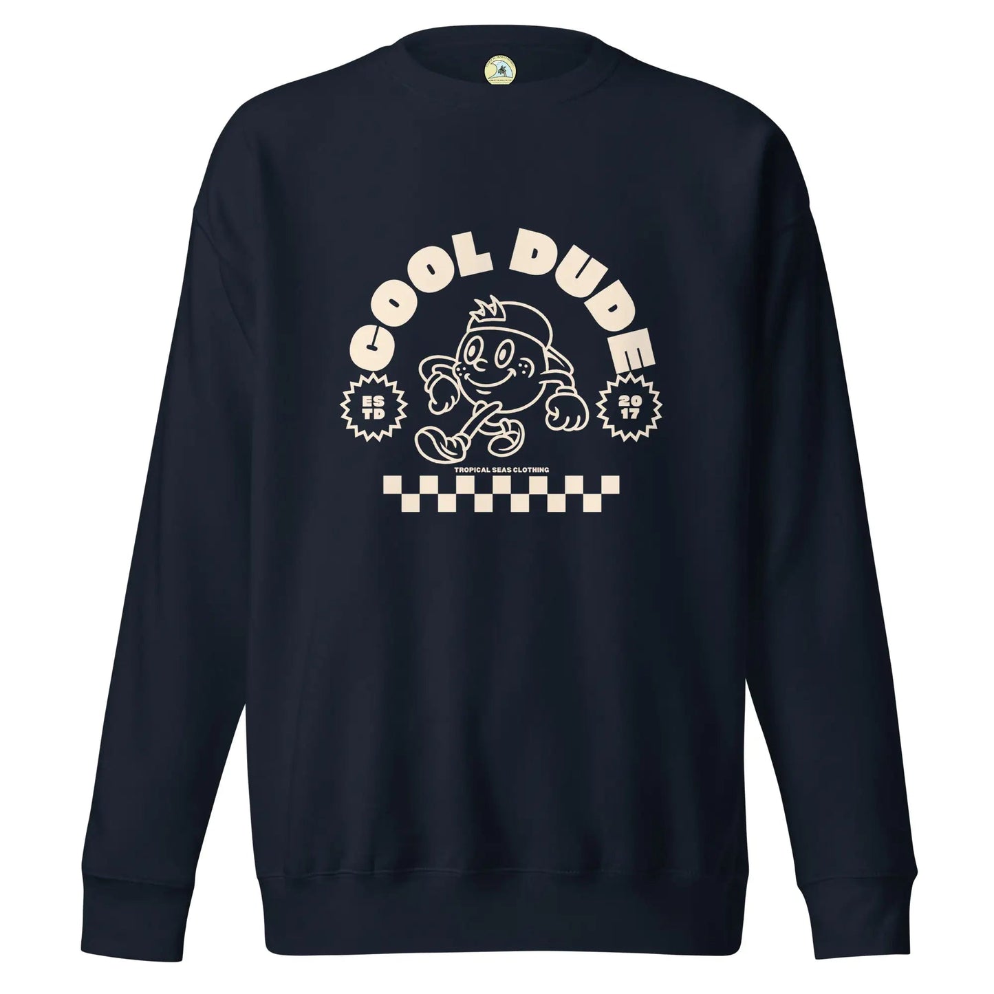 Cool Dude Surfer Premium Sweatshirt WEM Support (www.WEM.support)