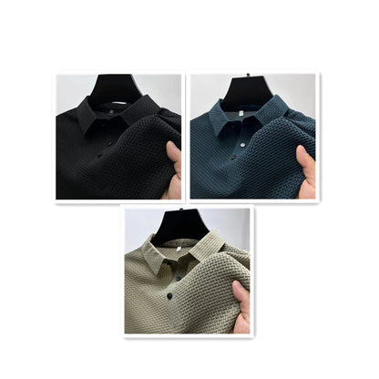 Men's Ice Silk Mesh Polo Shirt WEM Support (www.WEM.support)