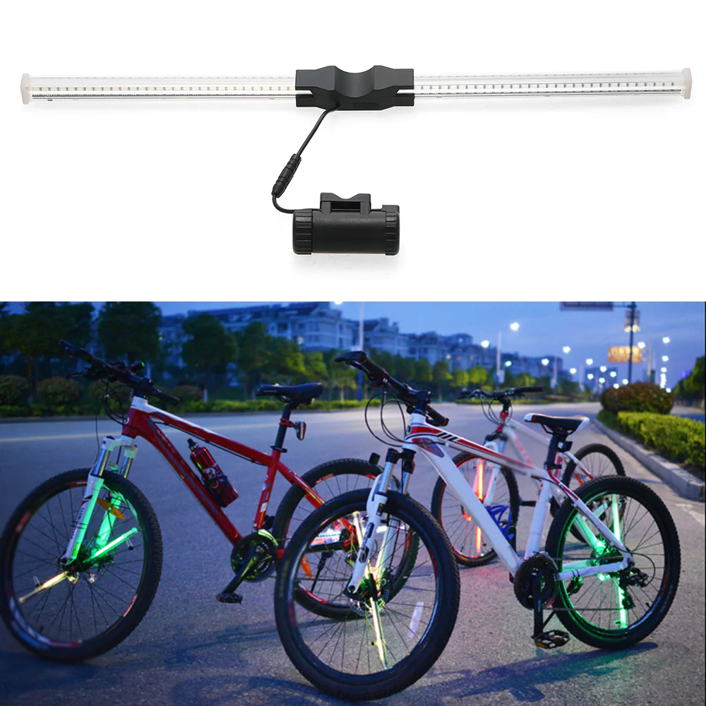 DIY Programmable 64-LED Full-Color Bicycle Light WEM Support (www.WEM.support)