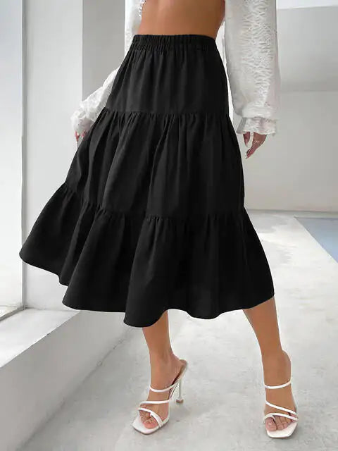 Olga Tiered Midi Skirt WEM Support (www.WEM.support)