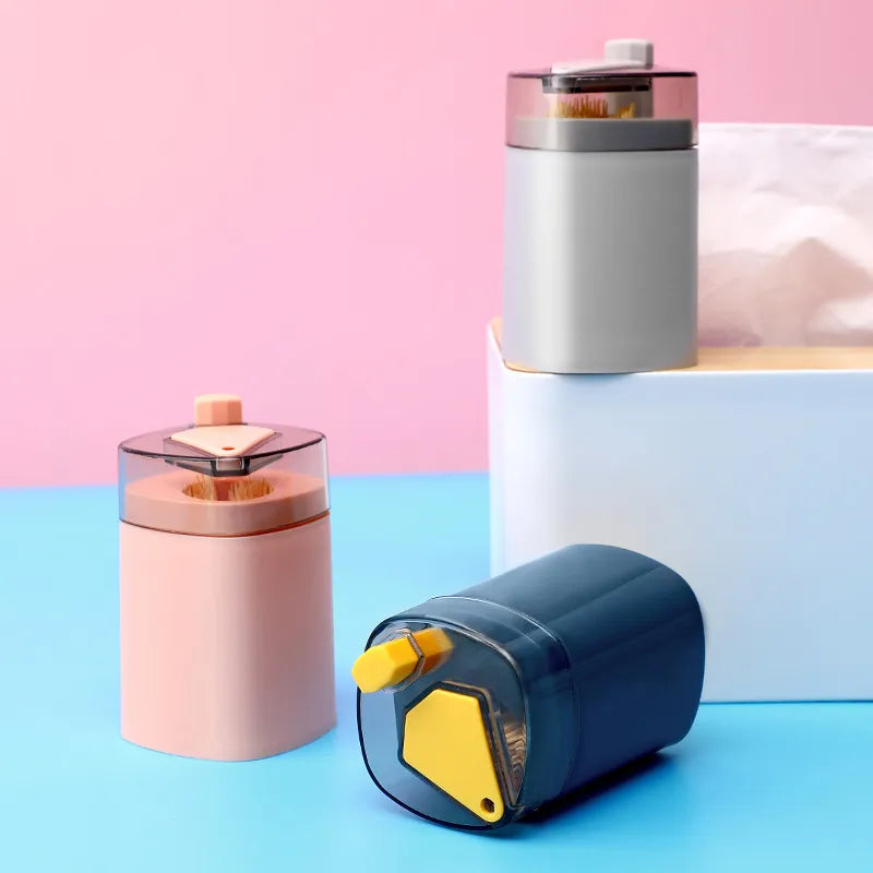 Creative Restaurant Pop-up Toothpick Bucket Portable Automatic Toothpick Holder WEM Support (www.WEM.support)