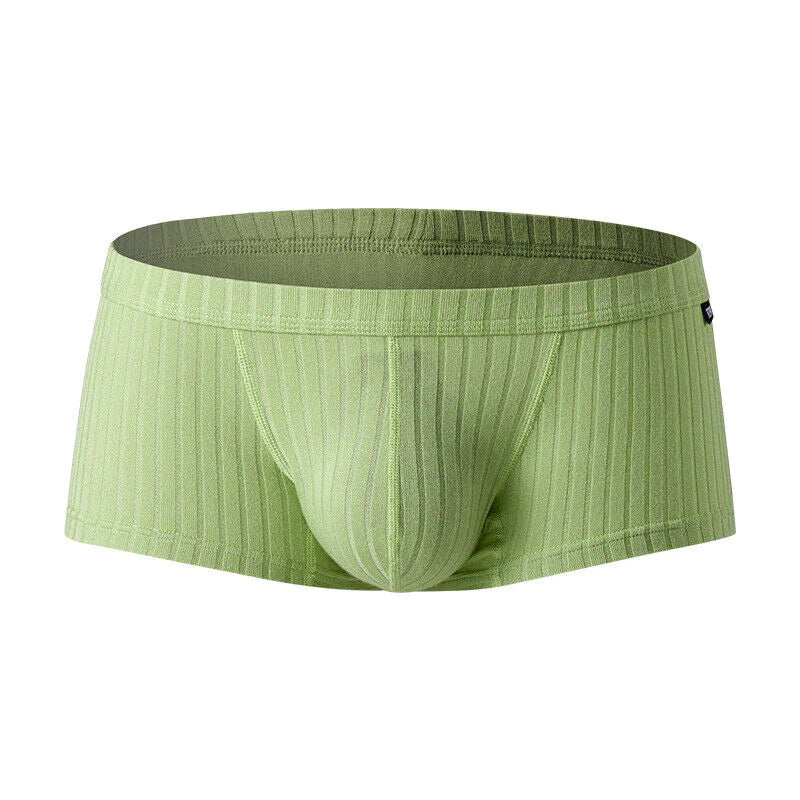 Men's Sexy Underwear Low waist Briefs U Pouch Boxers Striped Shorts Underpants WEM Support (www.WEM.support)