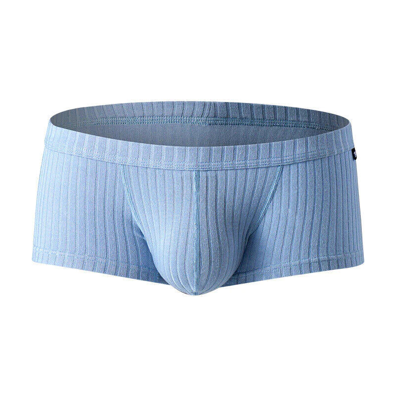 Men's Sexy Underwear Low waist Briefs U Pouch Boxers Striped Shorts Underpants WEM Support (www.WEM.support)