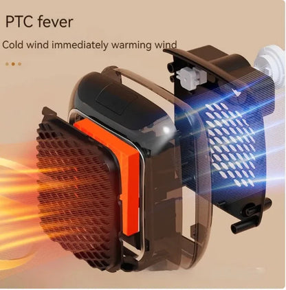 Mini Fan Heater Wall-mounted Dormitory Warm Artifact WEM Support (www.WEM.support)