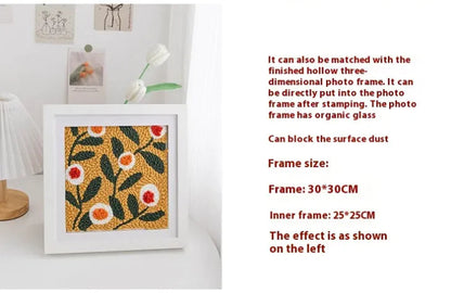 Punch Needle Embroidery Kit with Materials WEM Support (www.WEM.support)