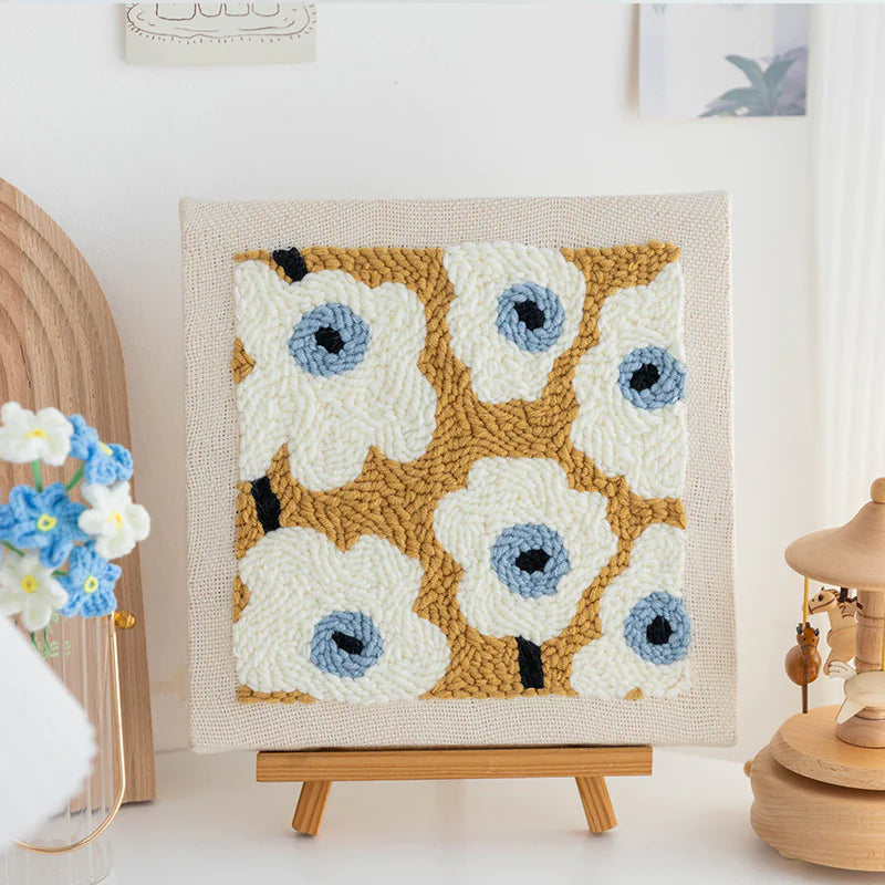 Punch Needle Embroidery Kit with Materials WEM Support (www.WEM.support)