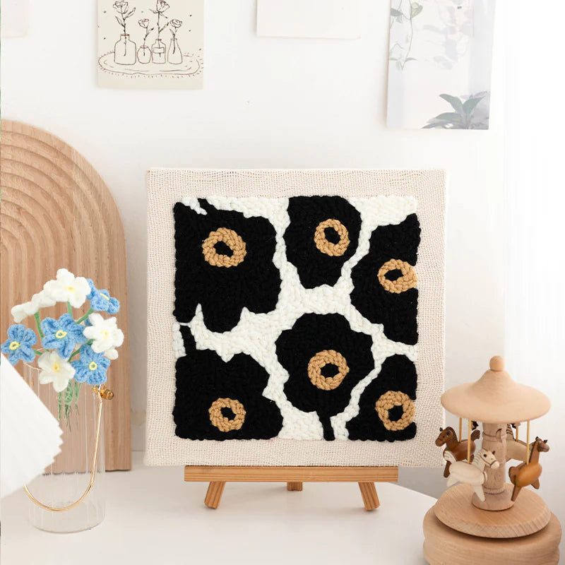 Punch Needle Embroidery Kit with Materials WEM Support (www.WEM.support)