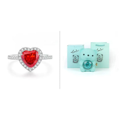 Eternal Rose Teddy Bear Jewelry Box WEM Support (www.WEM.support)