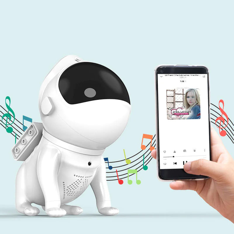 Dog-Shaped Galaxy Projector with Intelligent Voice Control WEM Support (www.WEM.support)