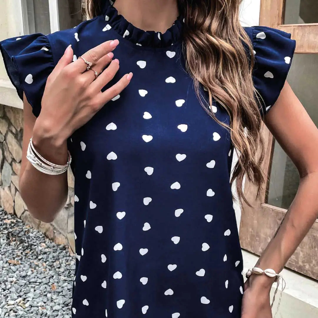 Collin Hearts Ruffle Top WEM Support (www.WEM.support)