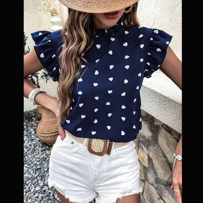 Collin Hearts Ruffle Top WEM Support (www.WEM.support)