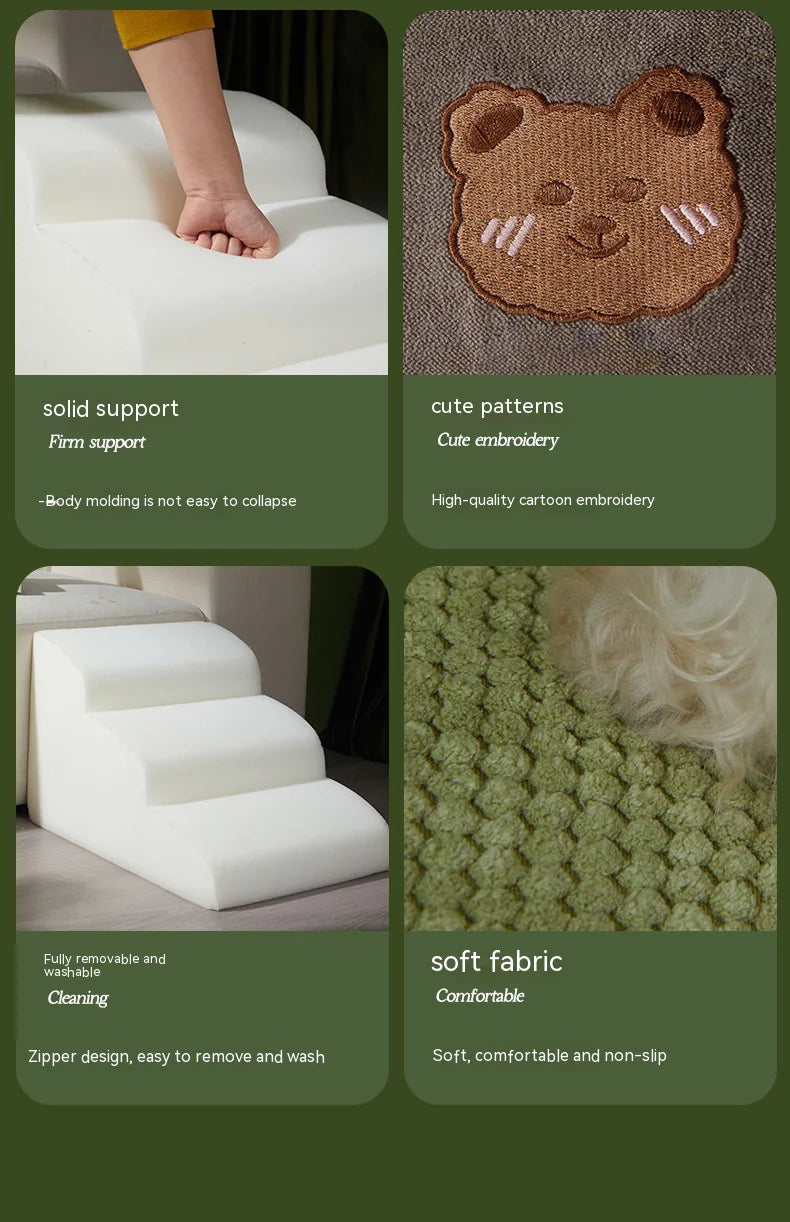 Pet Dog Slope Ladder WEM Support (www.WEM.support)