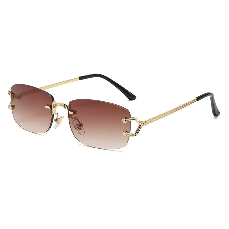 New Rimless Diamond Cut Sunglasses WEM Support (www.WEM.support)