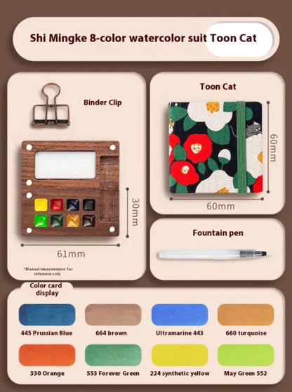 Mini Watercolor Painting Set WEM Support (www.WEM.support)