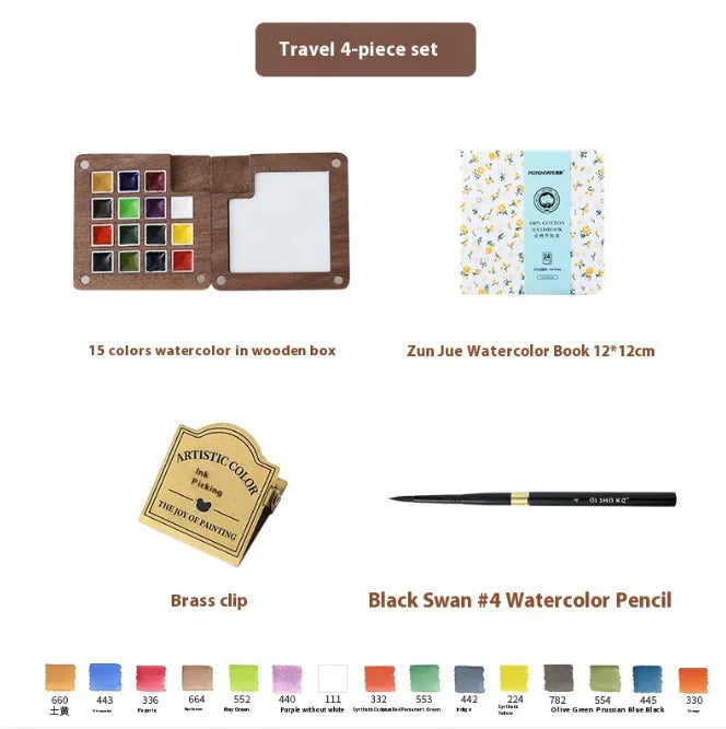 Mini Watercolor Painting Set WEM Support (www.WEM.support)