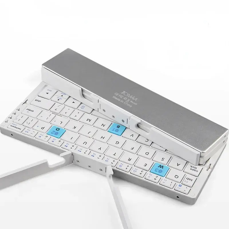 Foldable Bluetooth Keyboard Rechargeable Keyboard WEM Support (www.WEM.support)