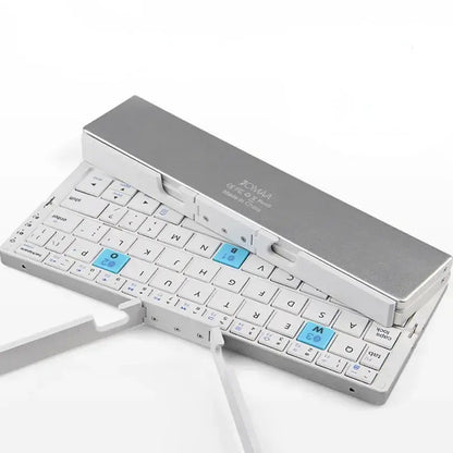 Foldable Bluetooth Keyboard Rechargeable Keyboard WEM Support (www.WEM.support)