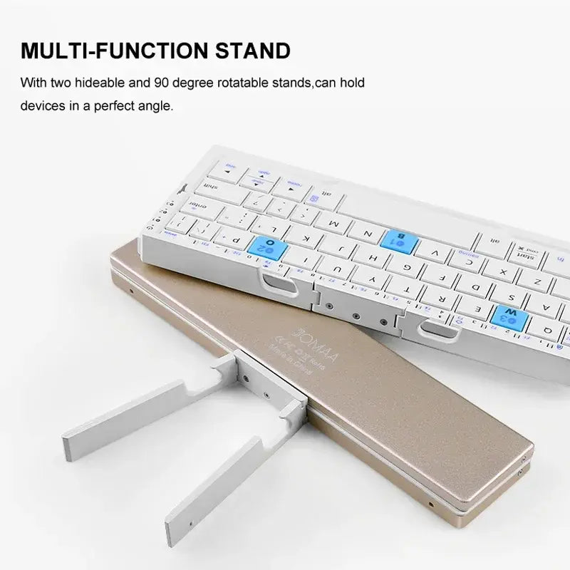 Foldable Bluetooth Keyboard Rechargeable Keyboard WEM Support (www.WEM.support)