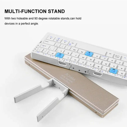 Foldable Bluetooth Keyboard Rechargeable Keyboard WEM Support (www.WEM.support)
