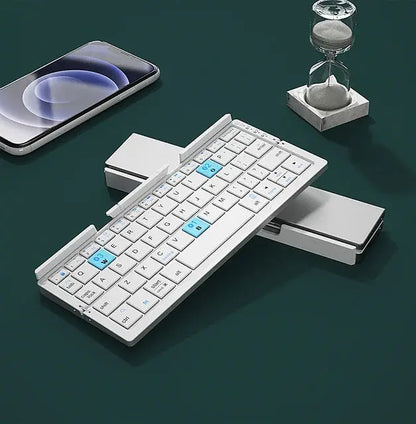Foldable Bluetooth Keyboard Rechargeable Keyboard WEM Support (www.WEM.support)
