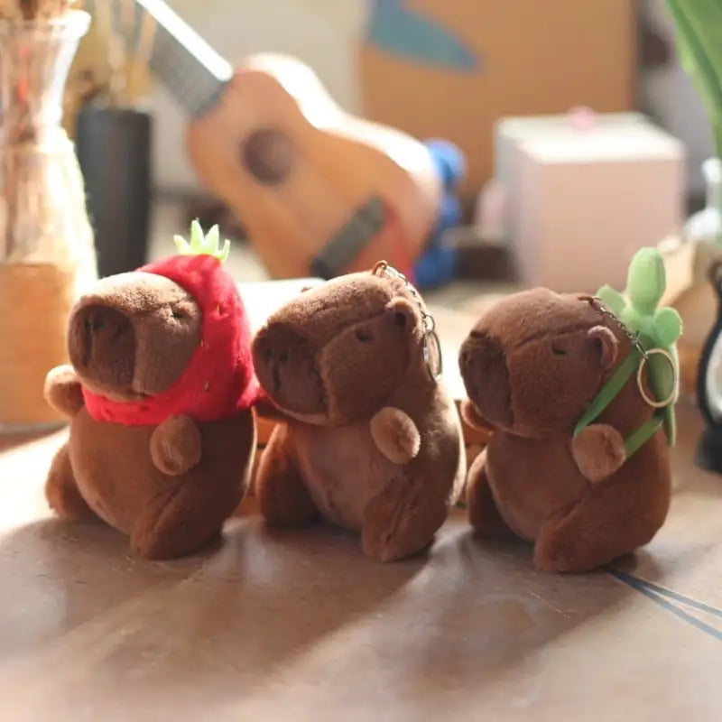 Cute Capabala Capybara Pendant Plush Toy WEM Support (www.WEM.support)