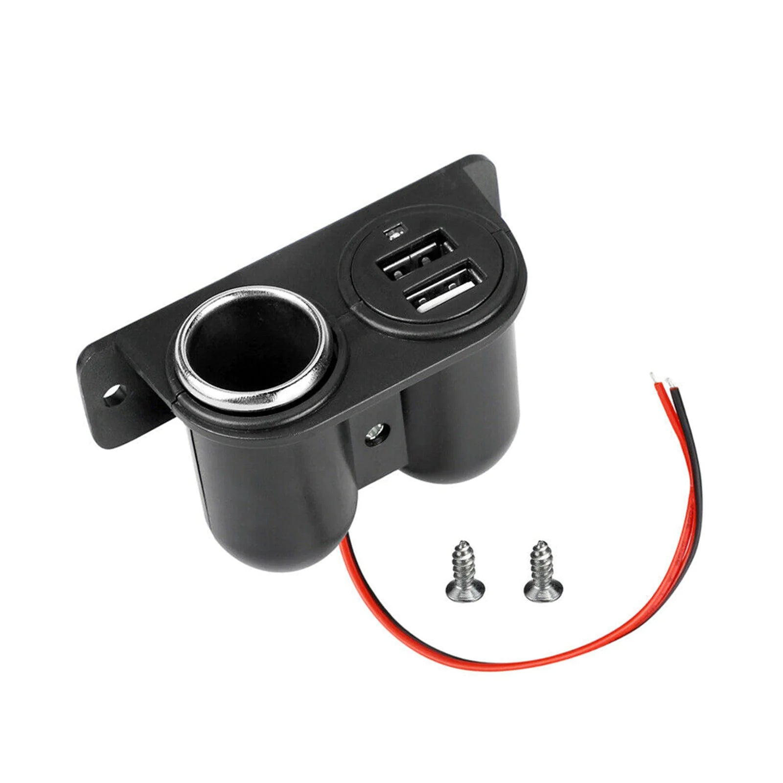 Car Cigarette Lighter Socket Splitter Dual USB Charger Power Adapter Outlet 12V WEM Support (www.WEM.support)